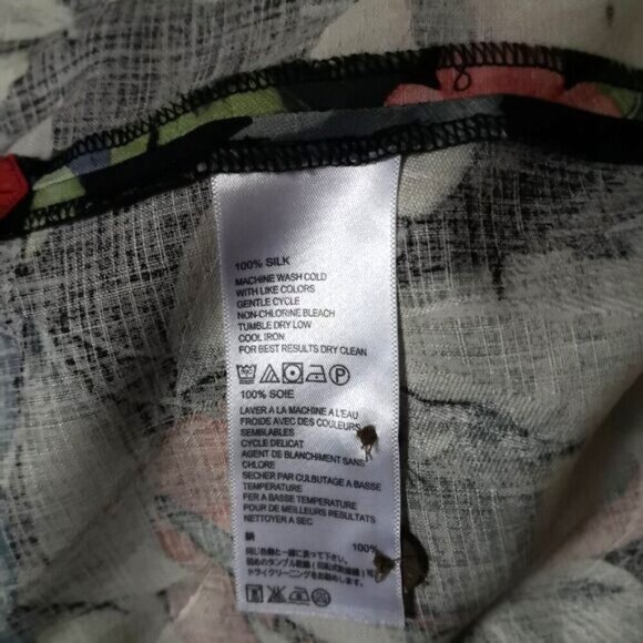 NWOT Tommy Bahama Floral Silk Hawaiian Shirt Men’s Original Fit Multicolored L - Picture 6 of 6